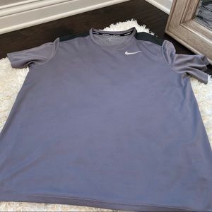 Nike grey dri fit tshirt, small knick barely visible shown from washing